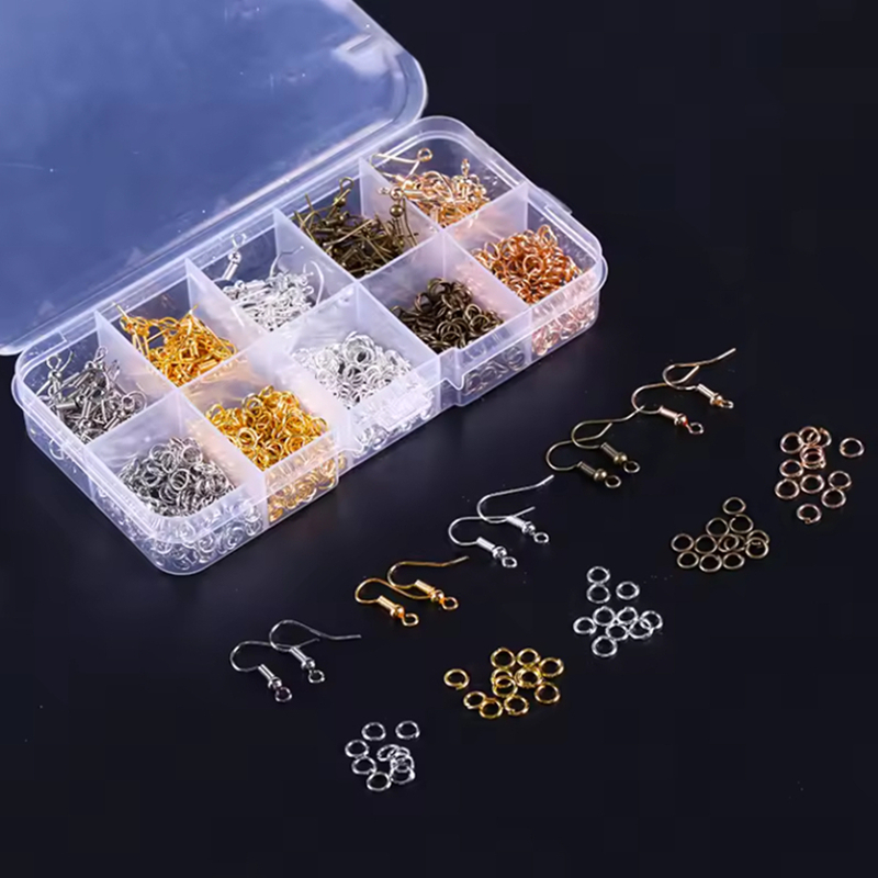 10 Grid Jewelry Findings Making Kits DIY Jewelry Starter Earhook Junp RIng Tools