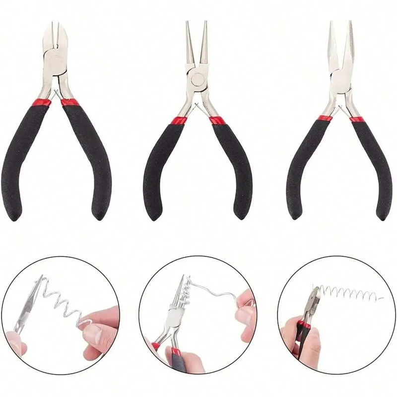 Mini Pliers Handle Anti-slip Splicing Fixing DIY Making and Repair Jewelry Tools