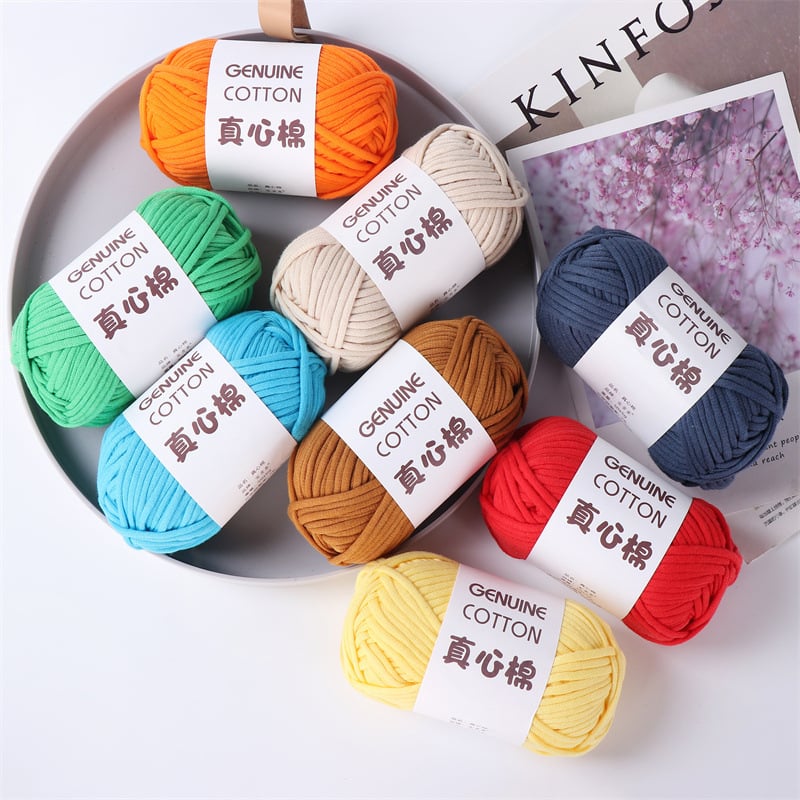 50g/roll 68% Cotton 32% Nylon Yarn Chunky Hollow Yarn DIY Crochet Making Yarn