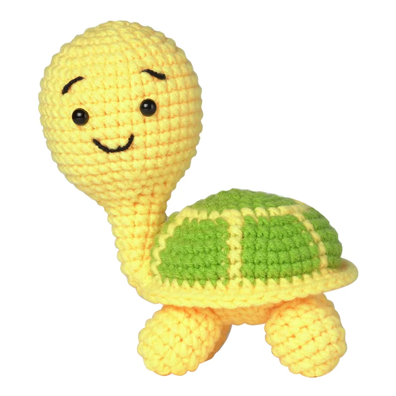 New Arrival Crochet Animal Kit English Instruction Beginners DIY Knitting Standing Turtle Woobles Material Weaving Tool Pack Set