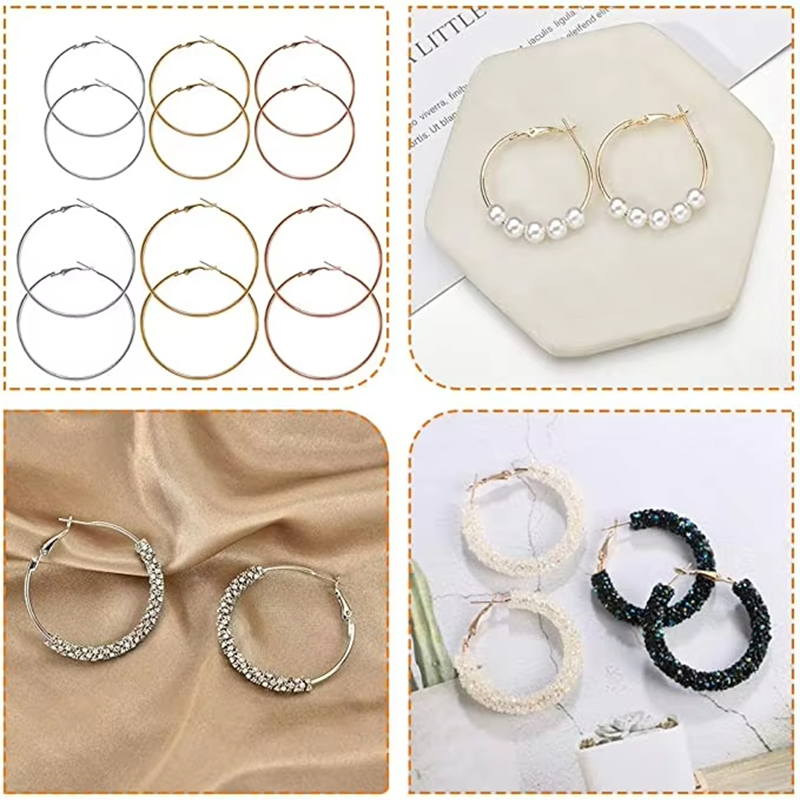 Earring Beaded Hoop Set