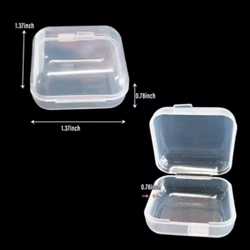 Wholesale Plastic Box Organizer Jewelry Ring Storage Clear Transparent Container