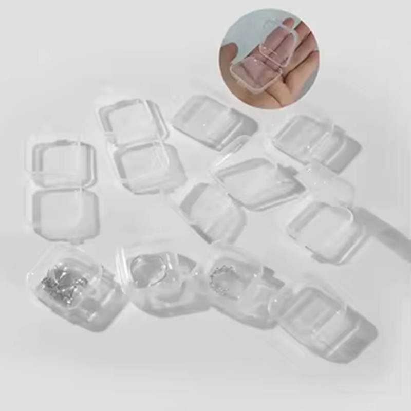 Wholesale Plastic Box Organizer Jewelry Ring Storage Clear Transparent Container