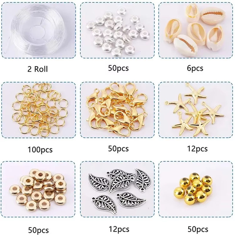 Clay Beads with Letter Beads Sets Polymer Spacer Beads DIY Jewelry Making Kits