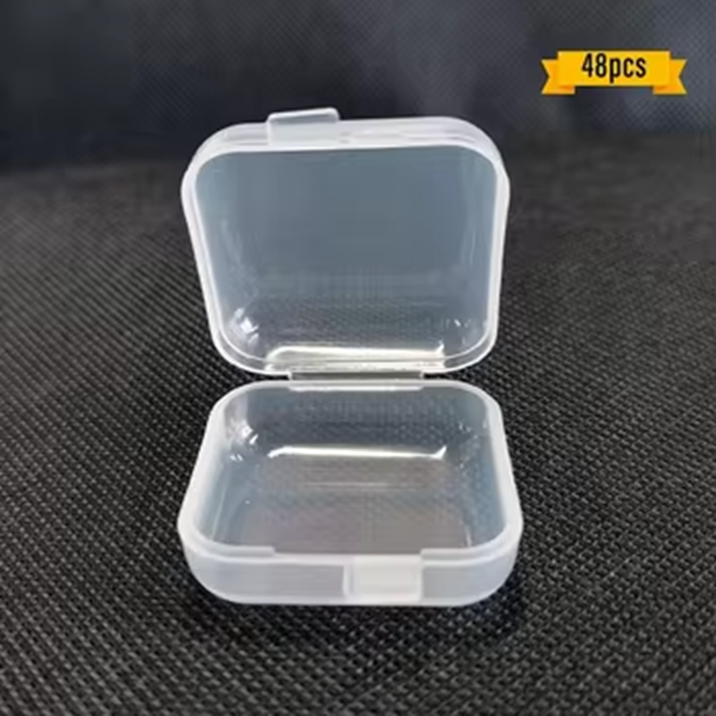 Wholesale Plastic Box Organizer Jewelry Ring Storage Clear Transparent Container