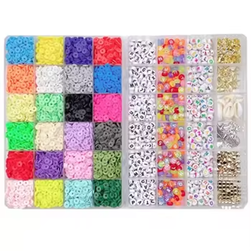 24 Color Soft Ceramics Accessories Set Factory Batch DIY Craft Beads Jewelry Kit