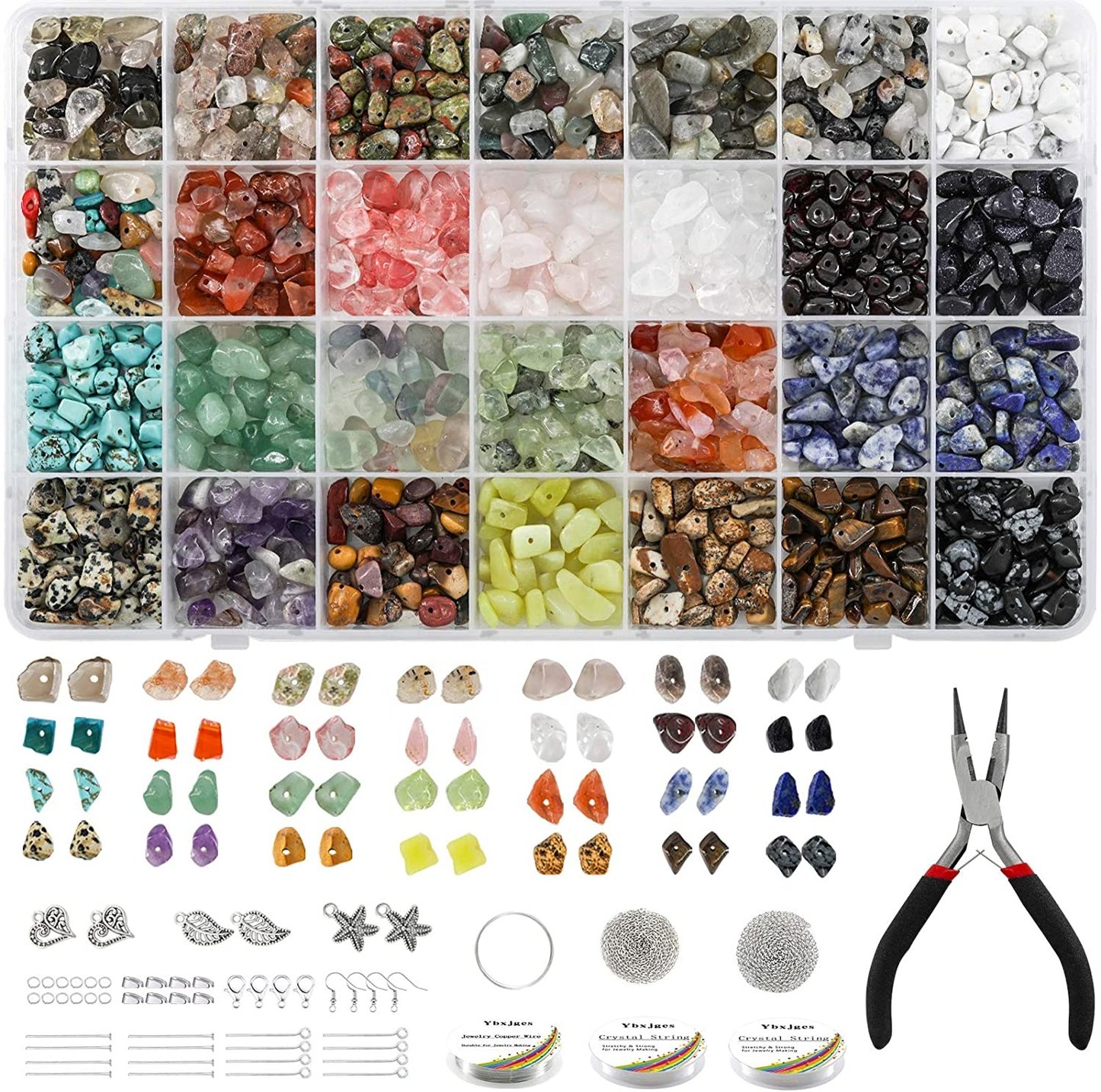 Irregular chips stone bead natural gemstone beads for women DIY jewelry make kit