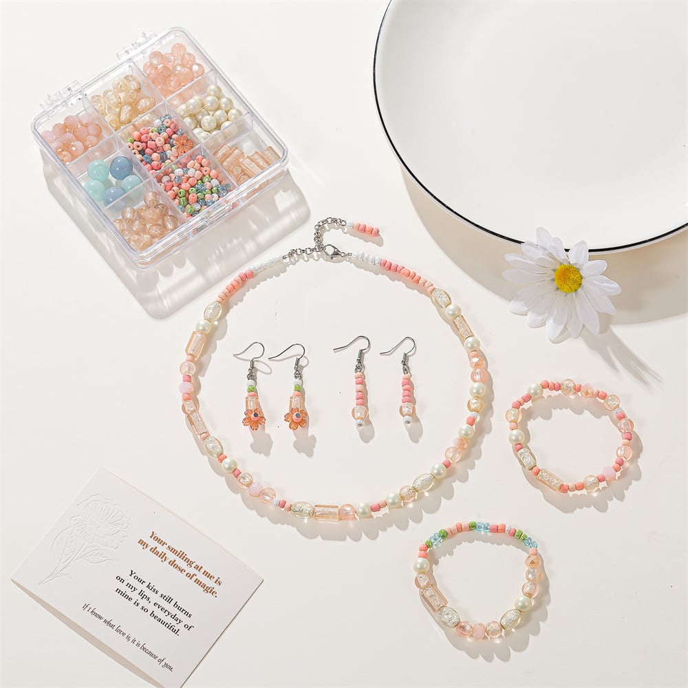 Stylish Earring Making Kits Resin Beads Glass Beads DIY Decoration Bracelet kits