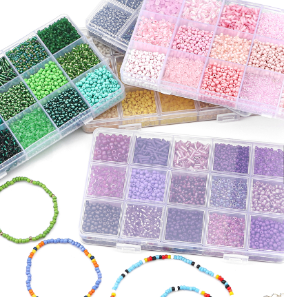 Wholesale 15 Colors Mix Seed Loose Beads Set DIY Jewelry Beaded Making Kits