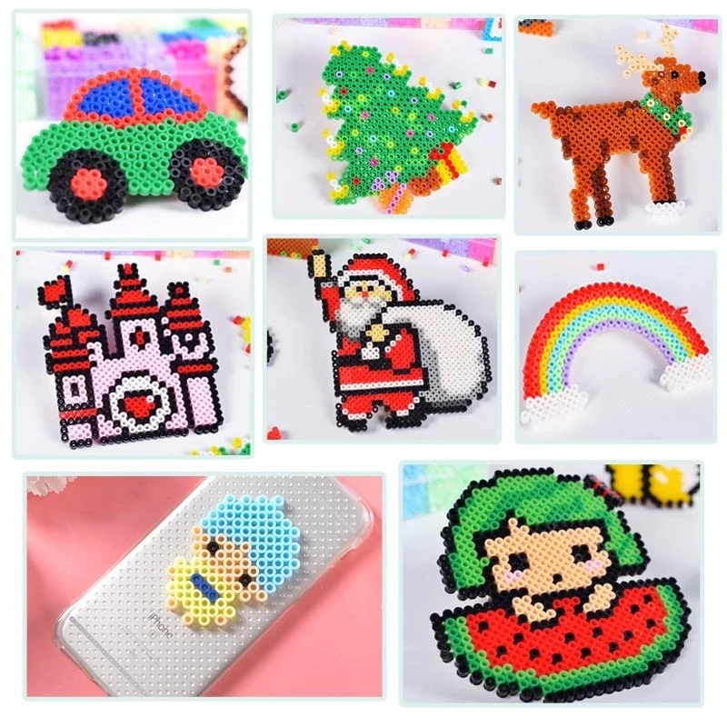 Hot Selling Color Ironing Hama Beads 24 Color Custom DIY Coasters Craft Toy Sets