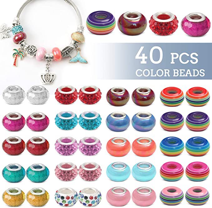 Jewelry Making Kits With Beads Bracelets Charms Necklace DIY Making Crafts Set