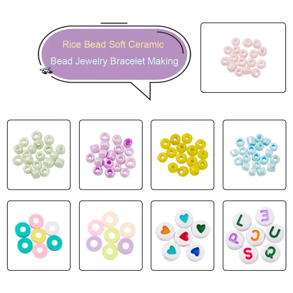 Rainbow Box Colorful Flat Round Small Glass Seed Beads DIY Jewelry Marking Kits