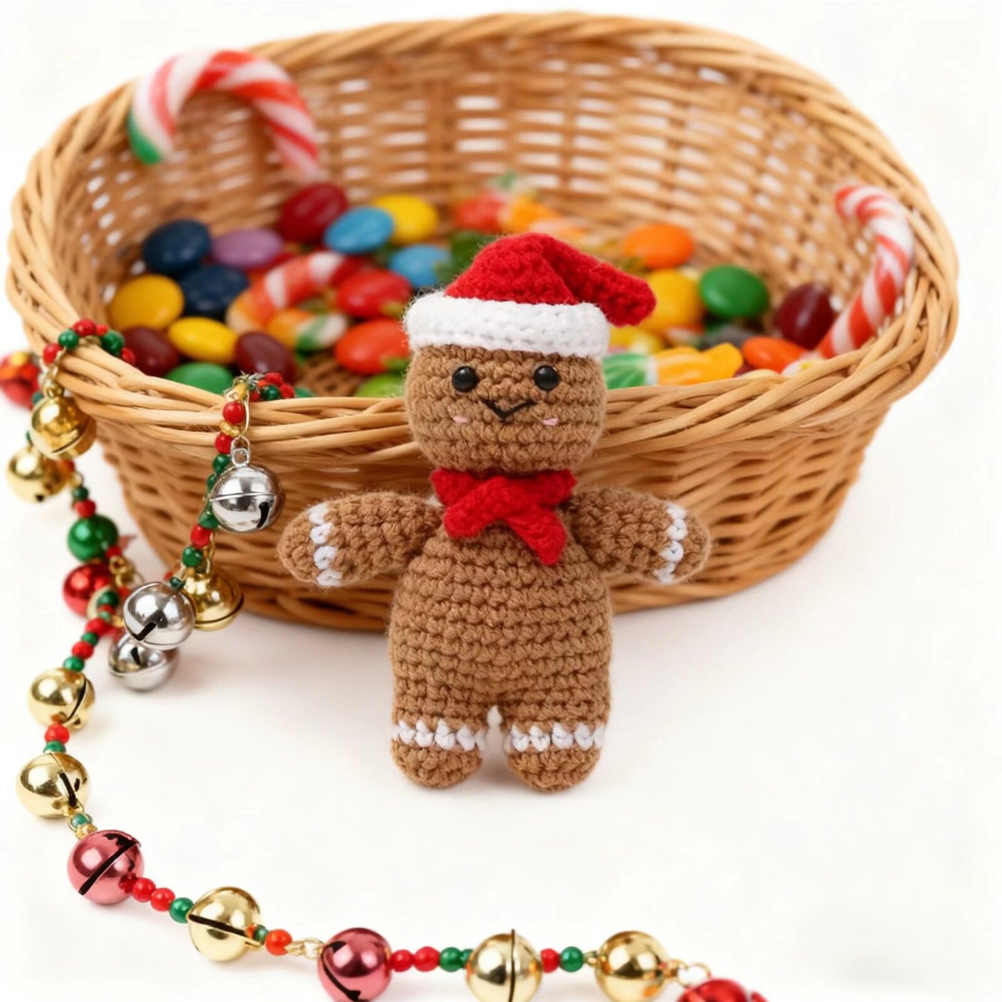 Christmas Gingerbread Crochet Doll