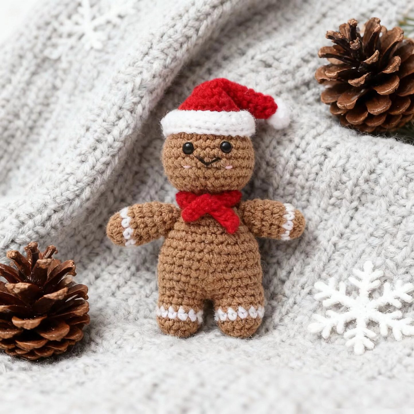 Christmas Gingerbread Crochet Doll
