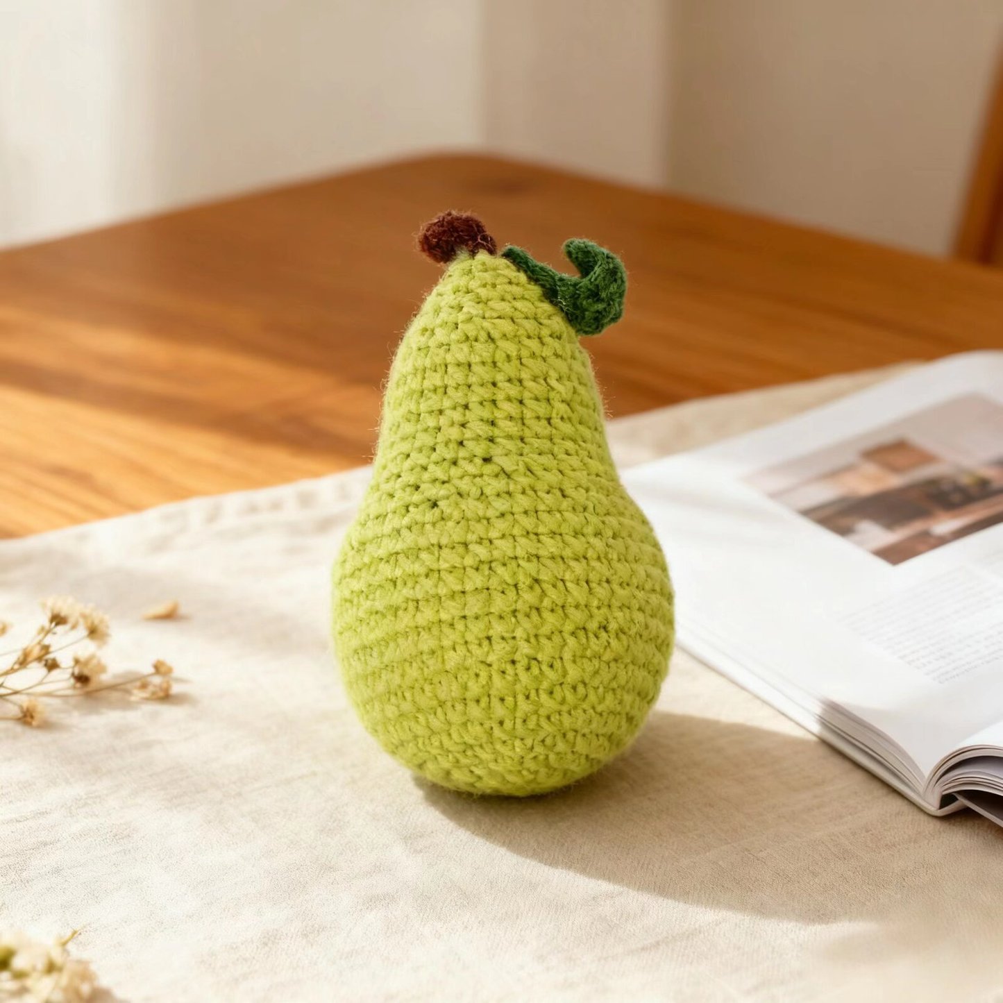 Mini Pear Crochet Plush