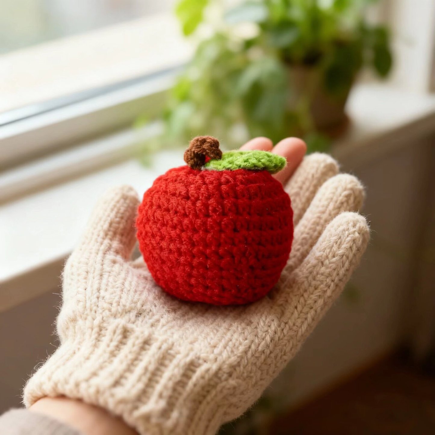 Mini Apple Crochet Plush