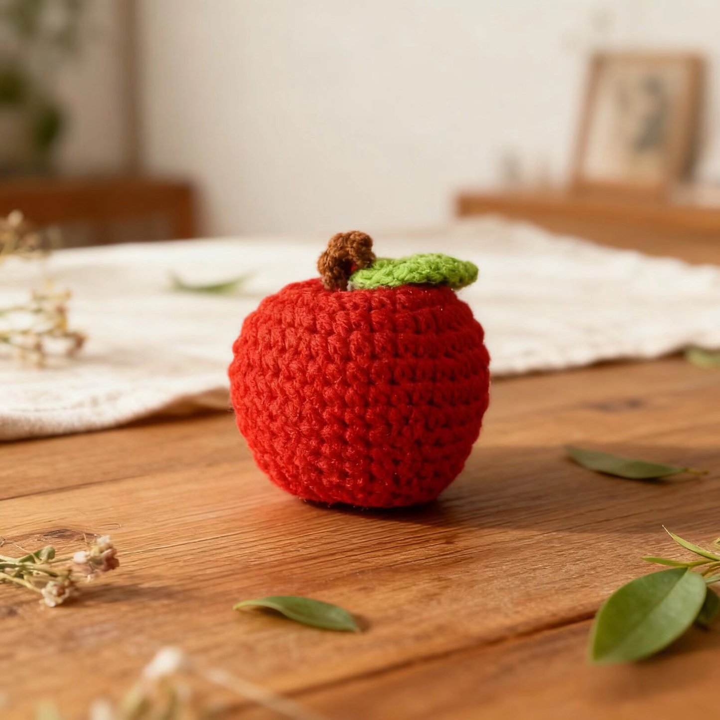 Mini Apple Crochet Plush