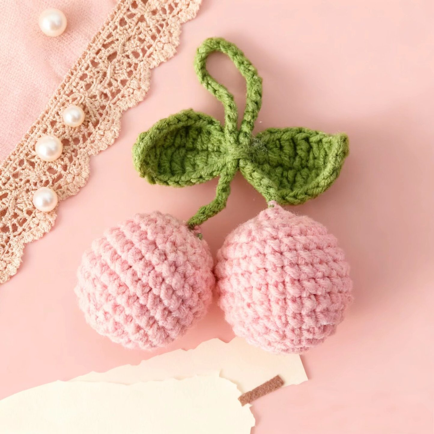 Mini Lychee Crochet Plush Pair