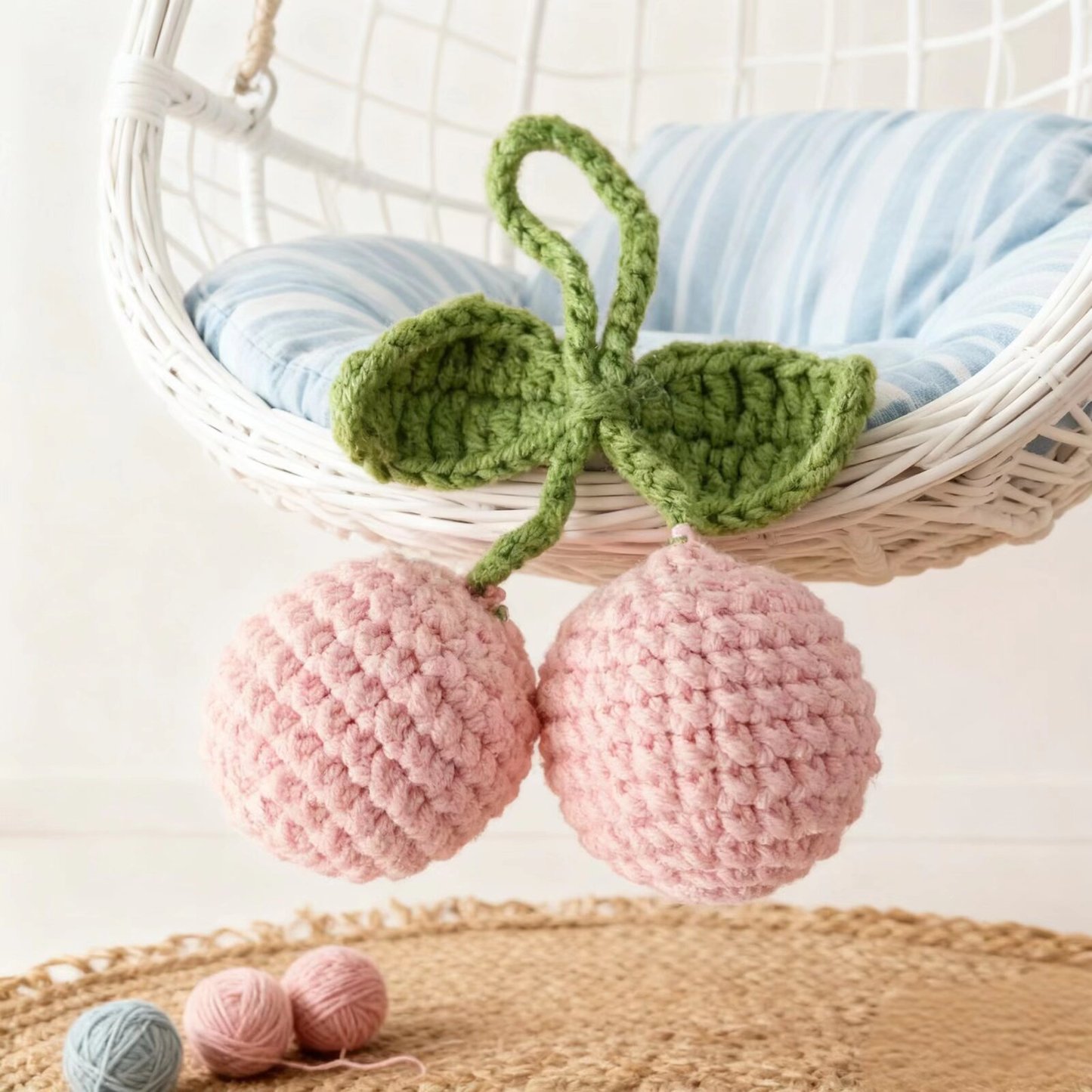 Mini Lychee Crochet Plush Pair