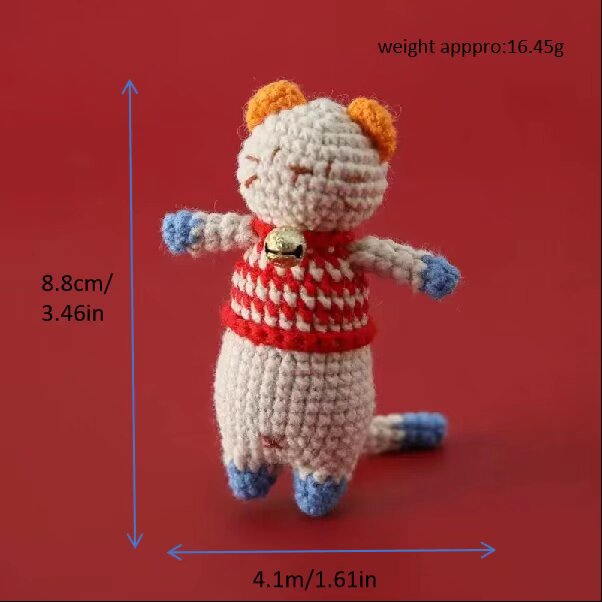 Crochet Cat Plush Toy