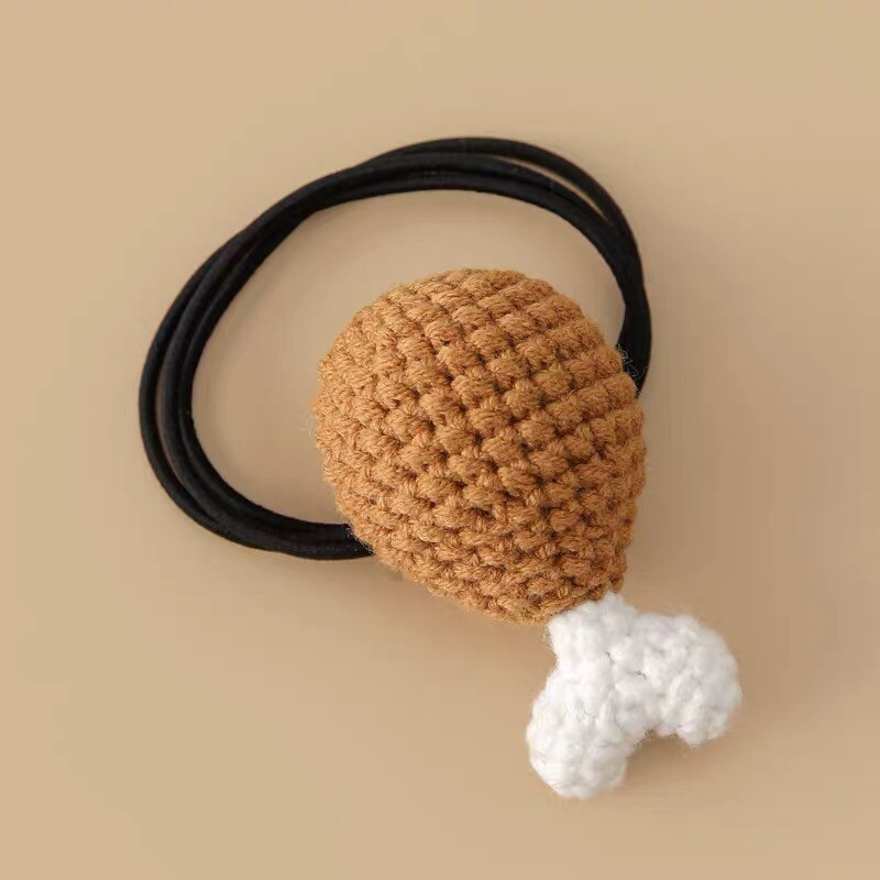Crochet Chicken Leg Hair Tie