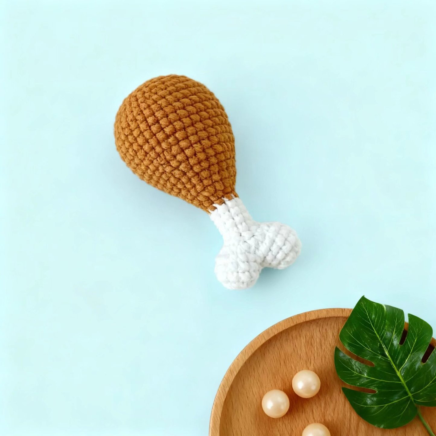 Crochet Chicken Leg Plush