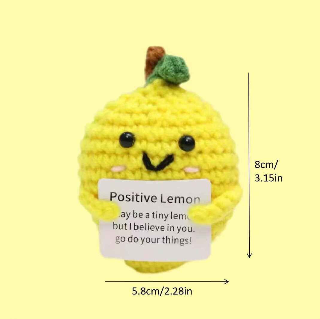 Crochet Positive Lemon Plush