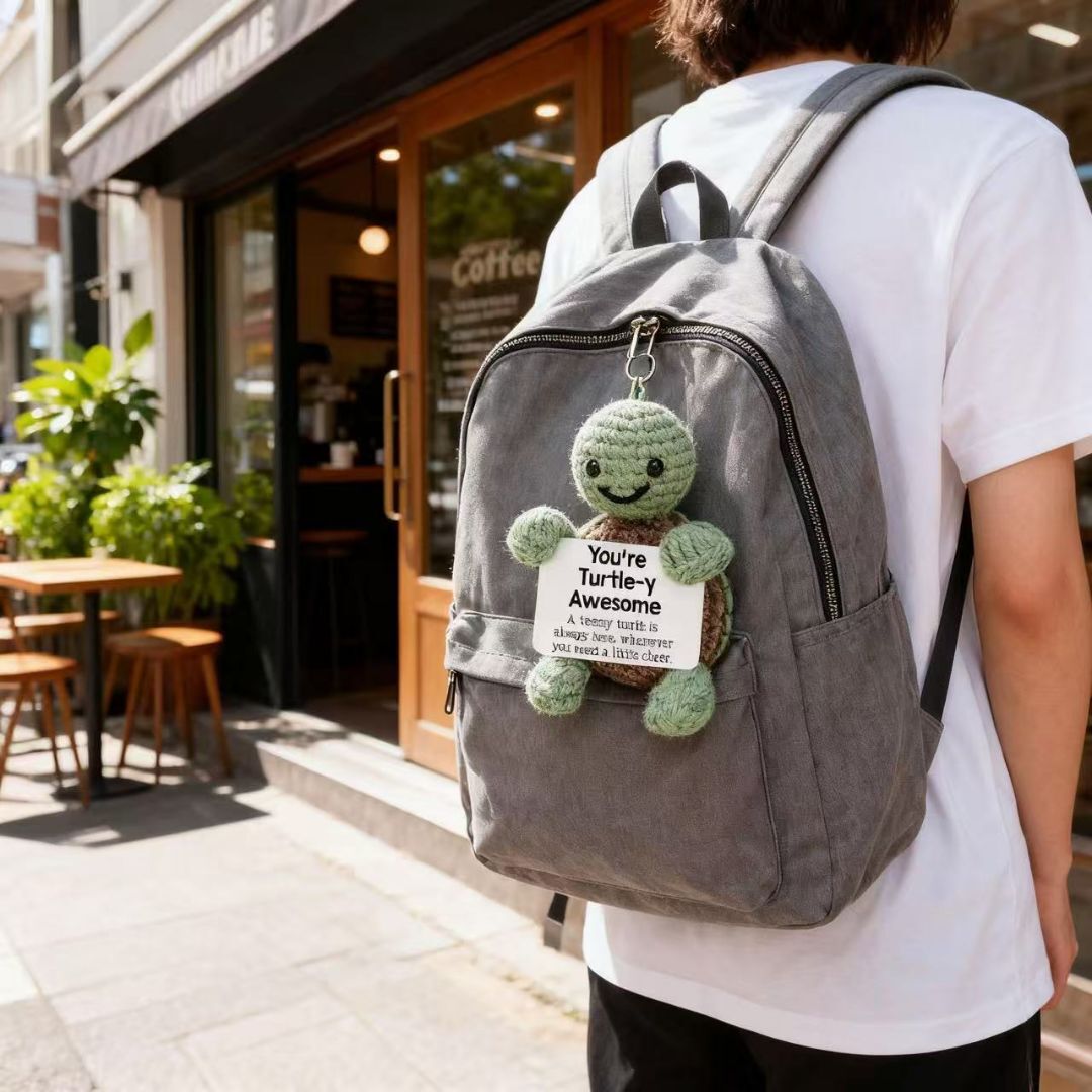 Positive Turtle Crochet Plush