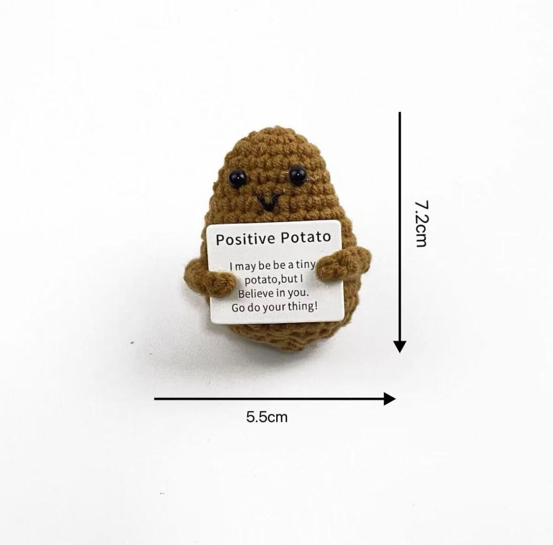 Positive Brown Potato Crochet Plush