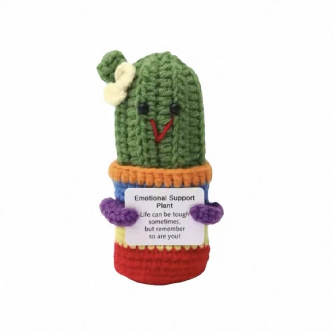 Emotional Support Cactus Crochet Plush