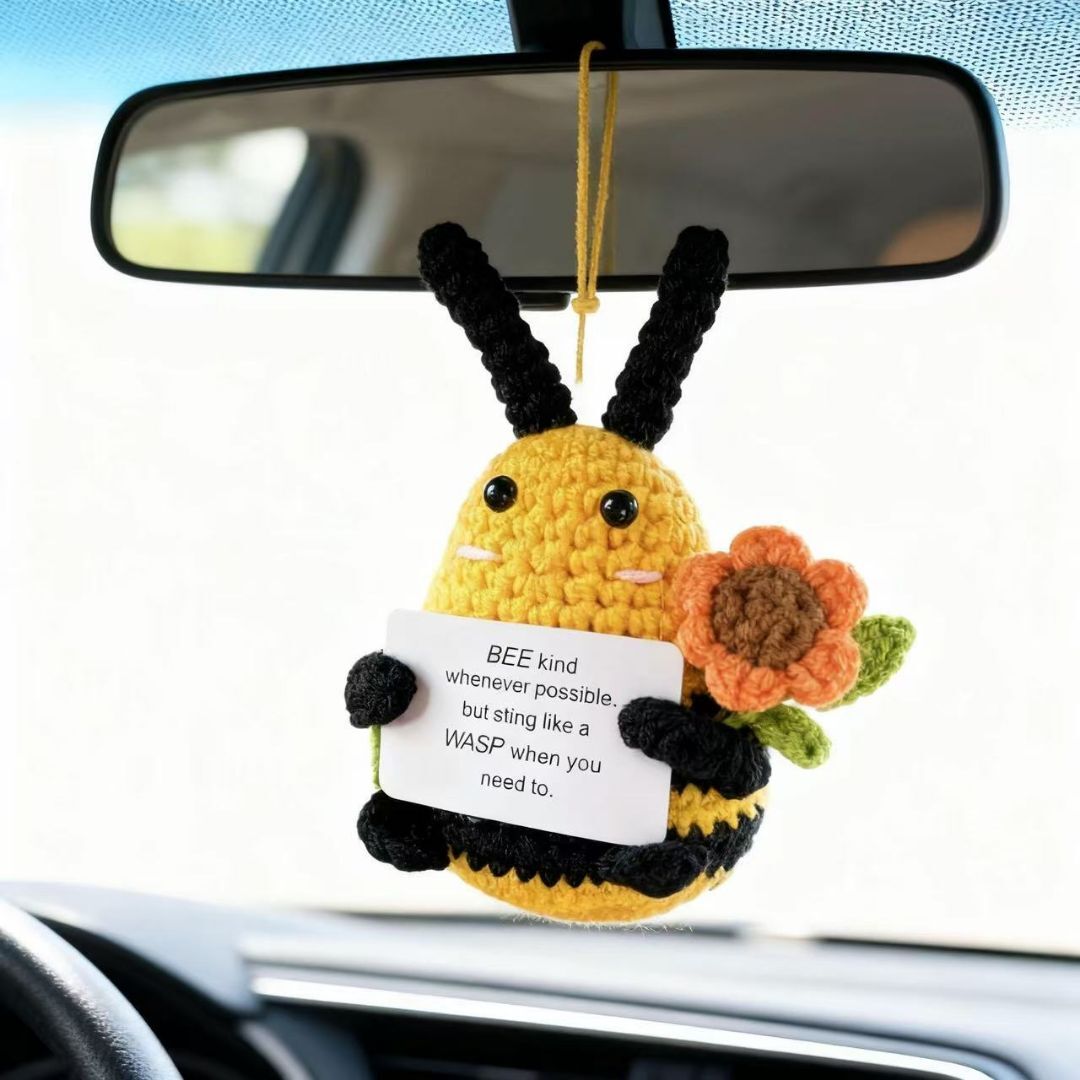 Bee Kind Crochet Plush Decor