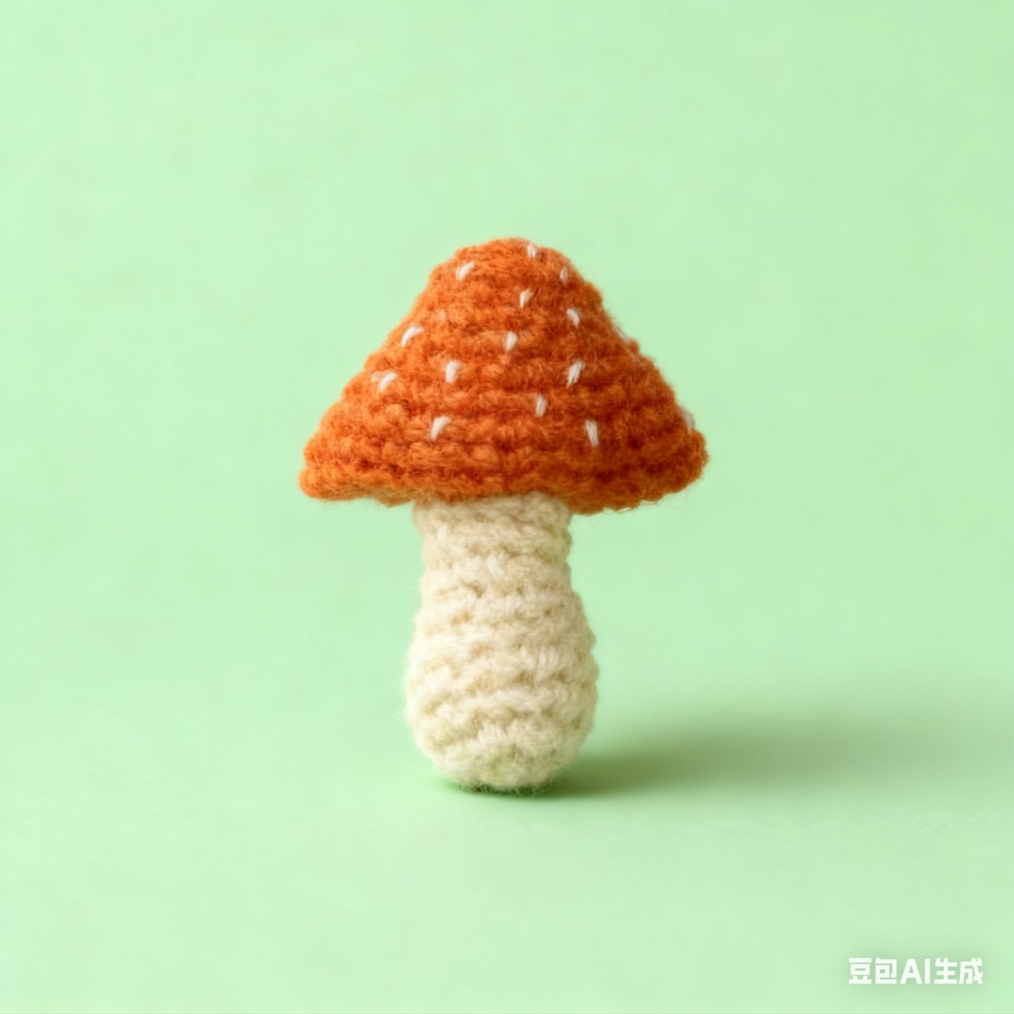 Crochet Mushroom Brooch Jewelry