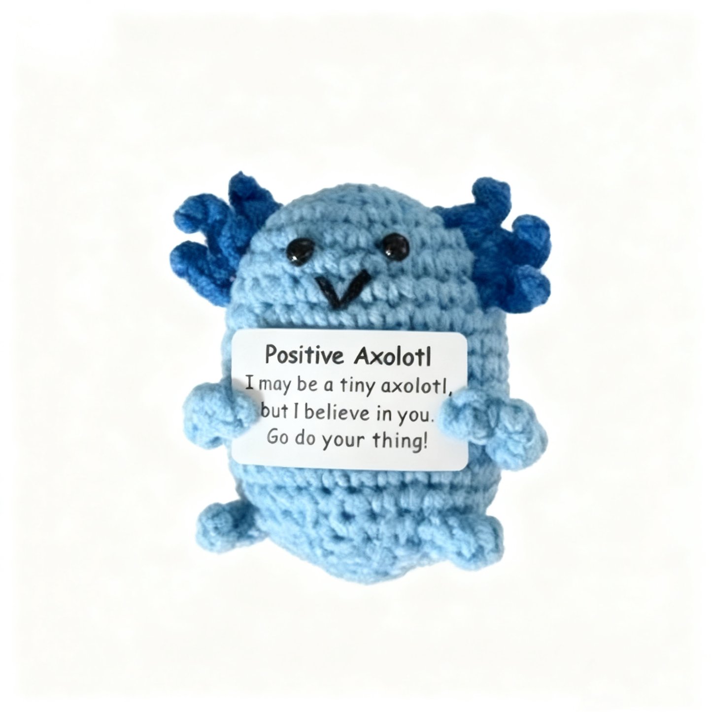 Crochet Positive Axolotl Plush Decor