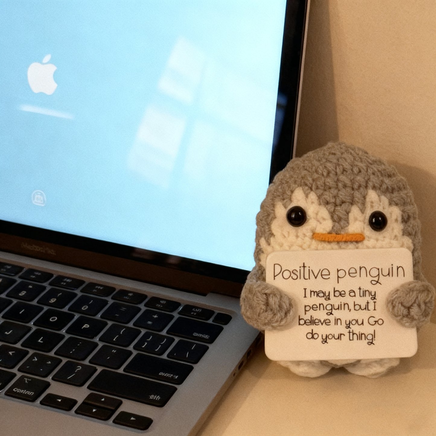 Positive Penguin Crochet Plush Doll