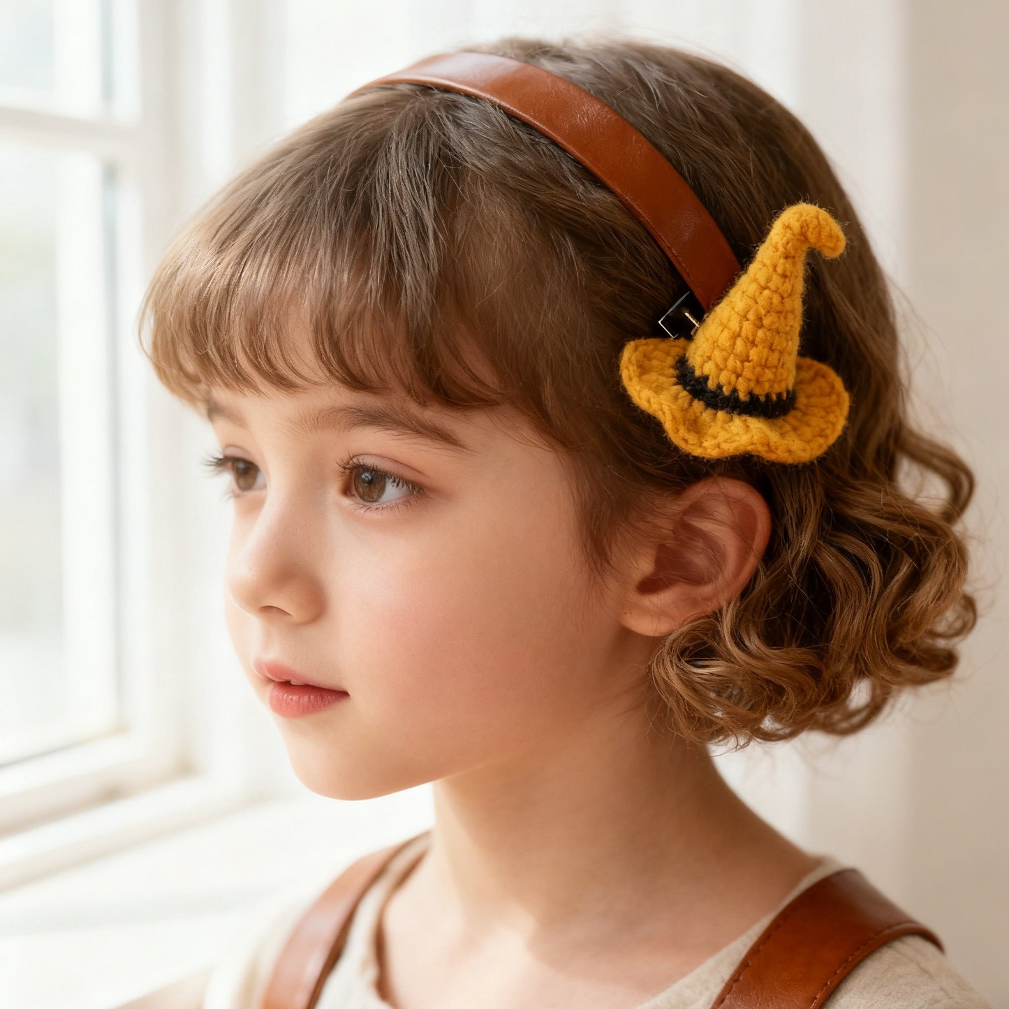 Halloween Witch Hat Crochet Hair Clip