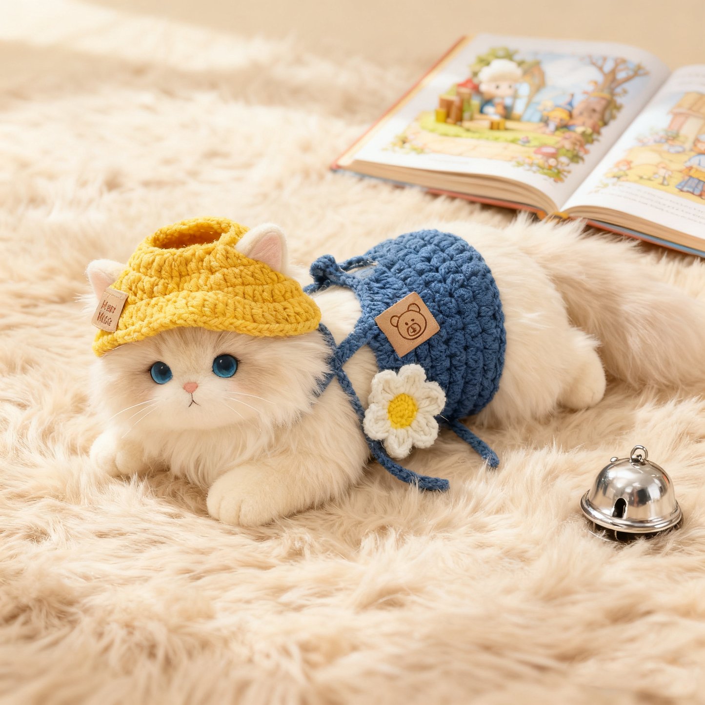 Crochet Doll Clothes Bucket Hat Set