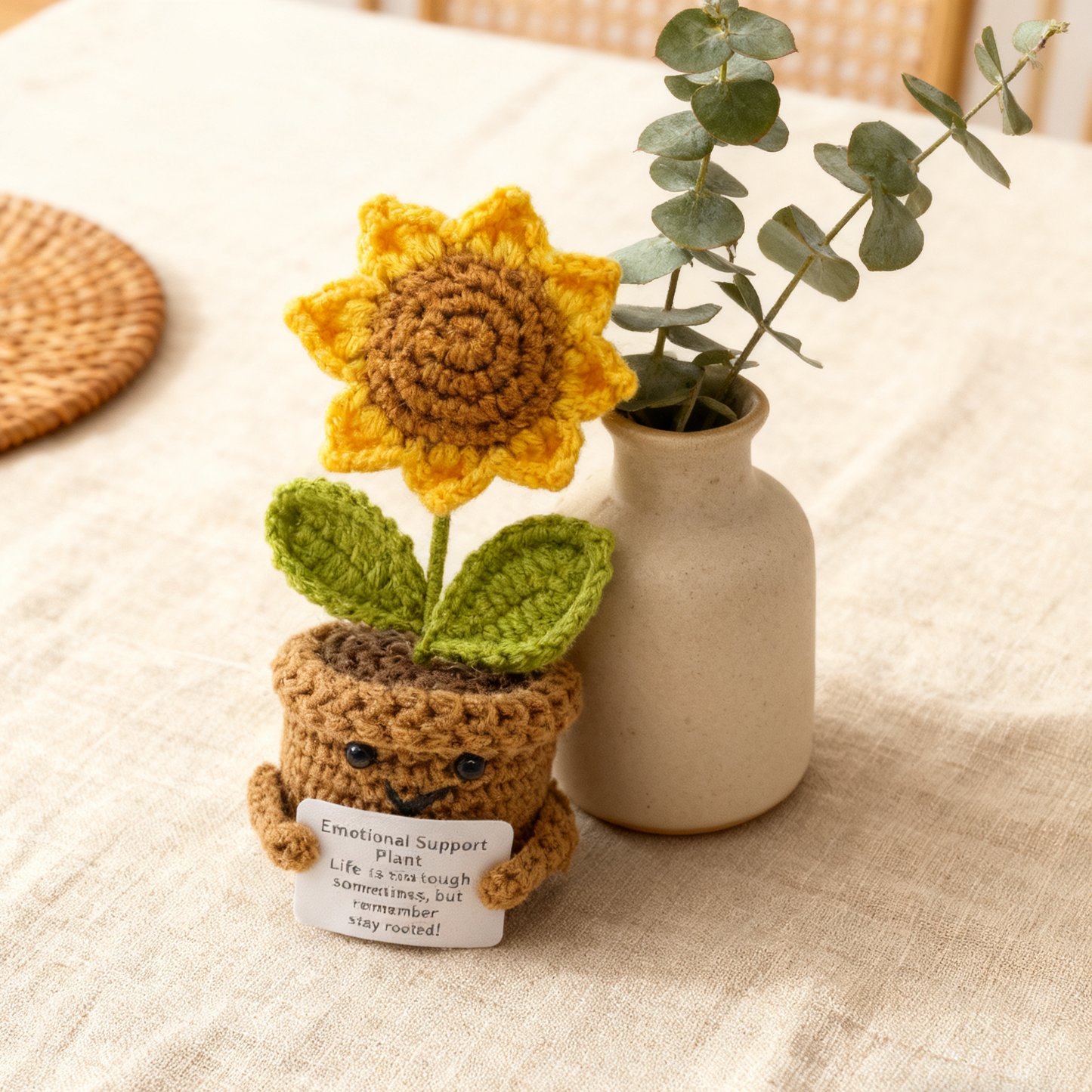 Sunflower Crochet Plush Decor