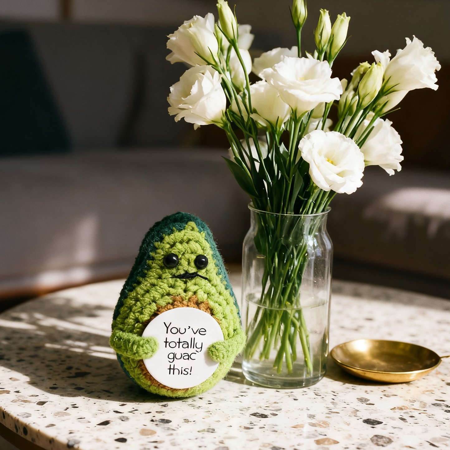 Positive Avocado Crochet Plush