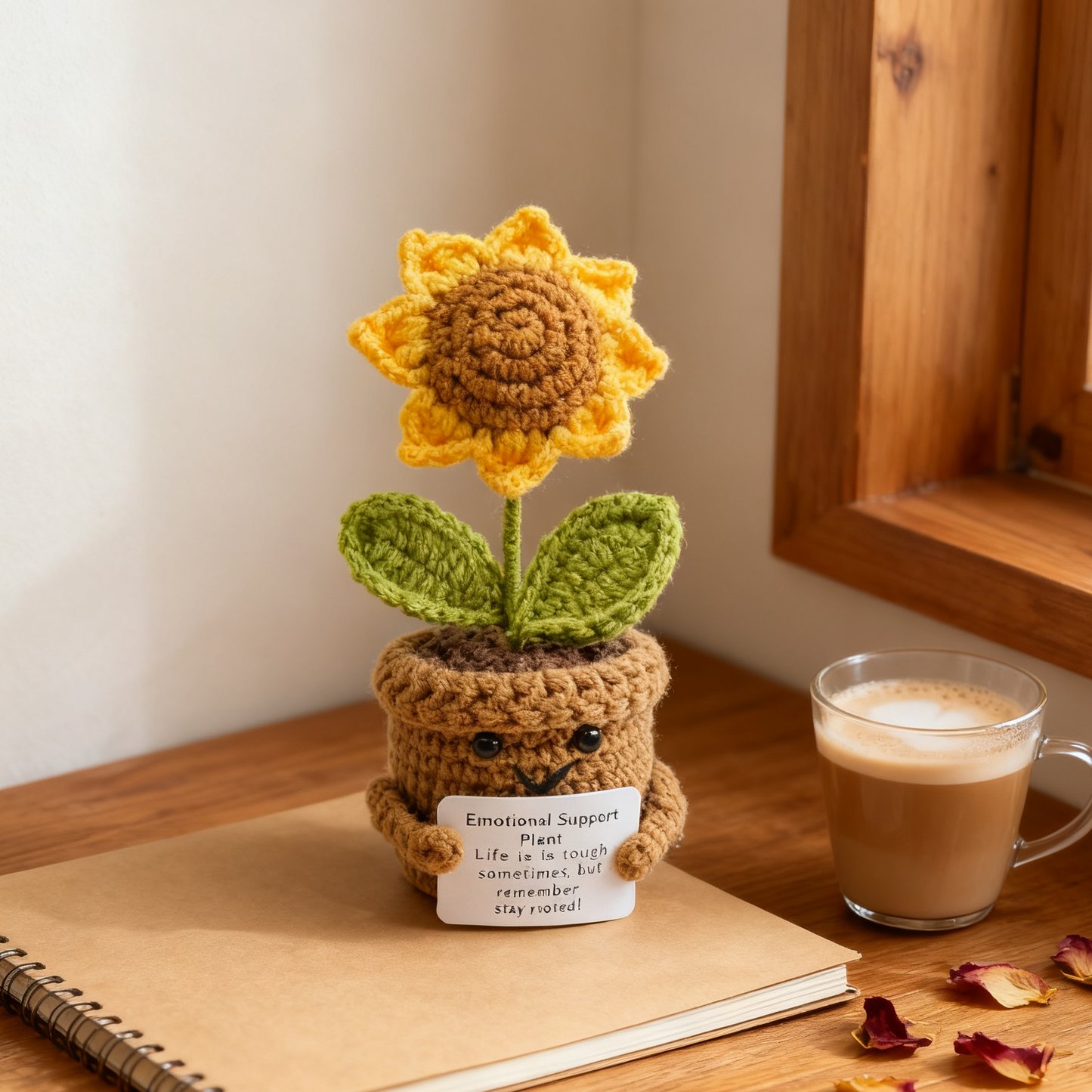 Sunflower Crochet Plush Decor