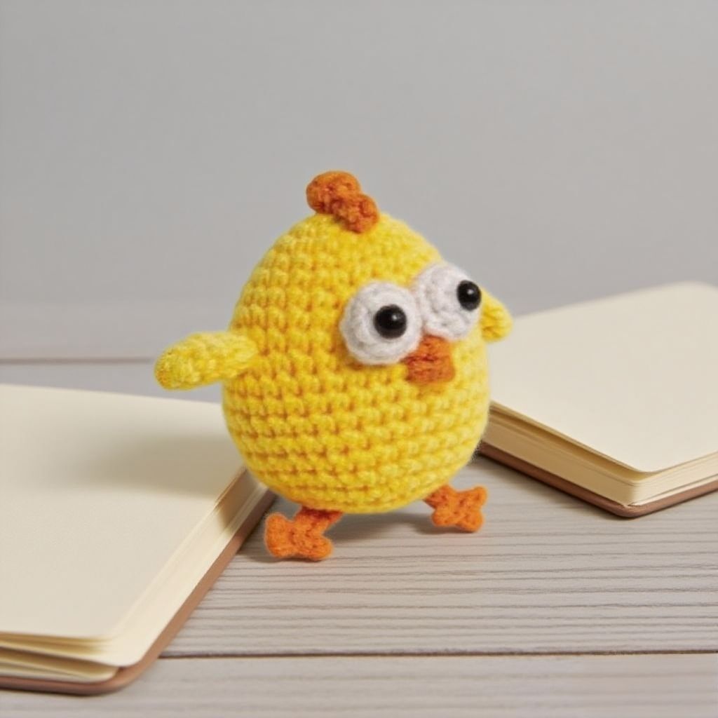 DIY Yellow Chicken Crochet Kit Complete Supplies for Amigurumi Craft Perfect for Hobbyists