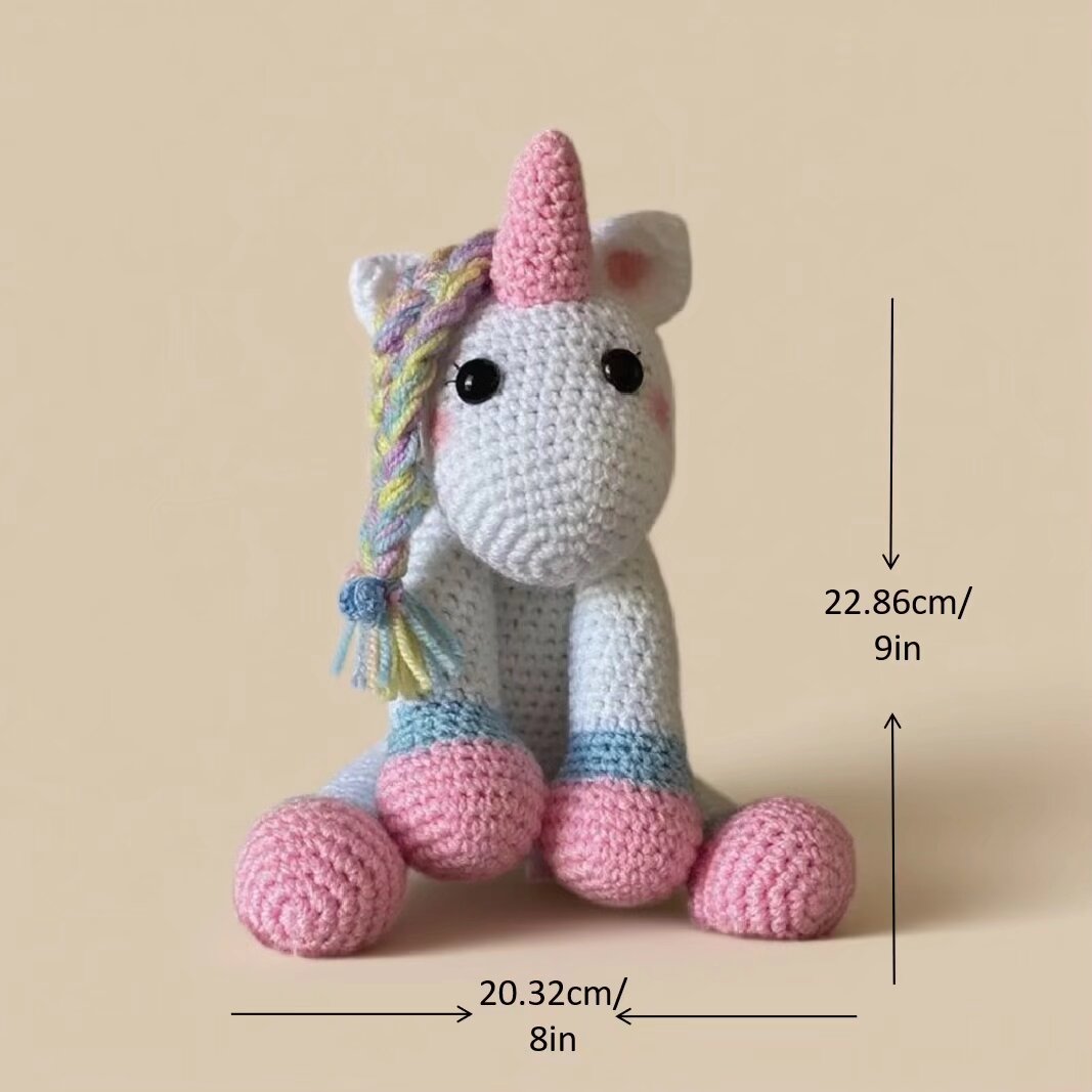DIY Gentle Unicorn Amigurumi Crochet Set