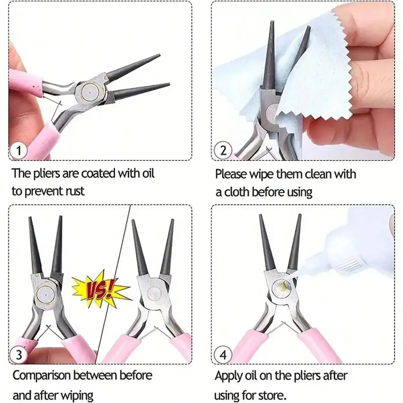 Mini Pliers Handle Anti-slip Splicing Fixing DIY Making and Repair Jewelry Tools