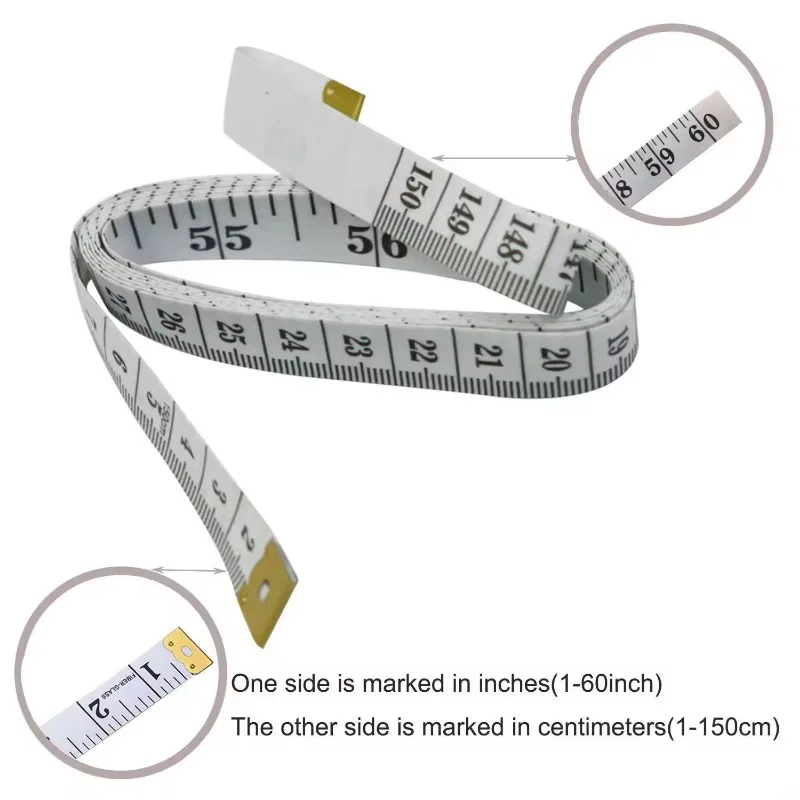 60Inch Soft Tape Measure Double Scale Craft Measurement Precision Measuring Tool