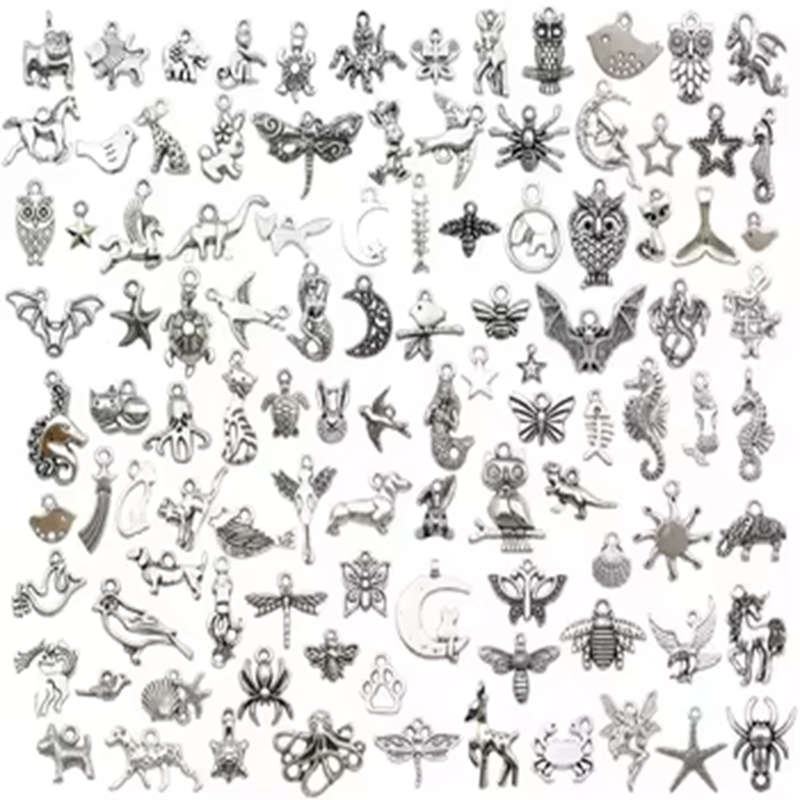 Jewelry Making Kits Stainless Steel Tiny Animal Charm Mini Pendants DIY Make Set