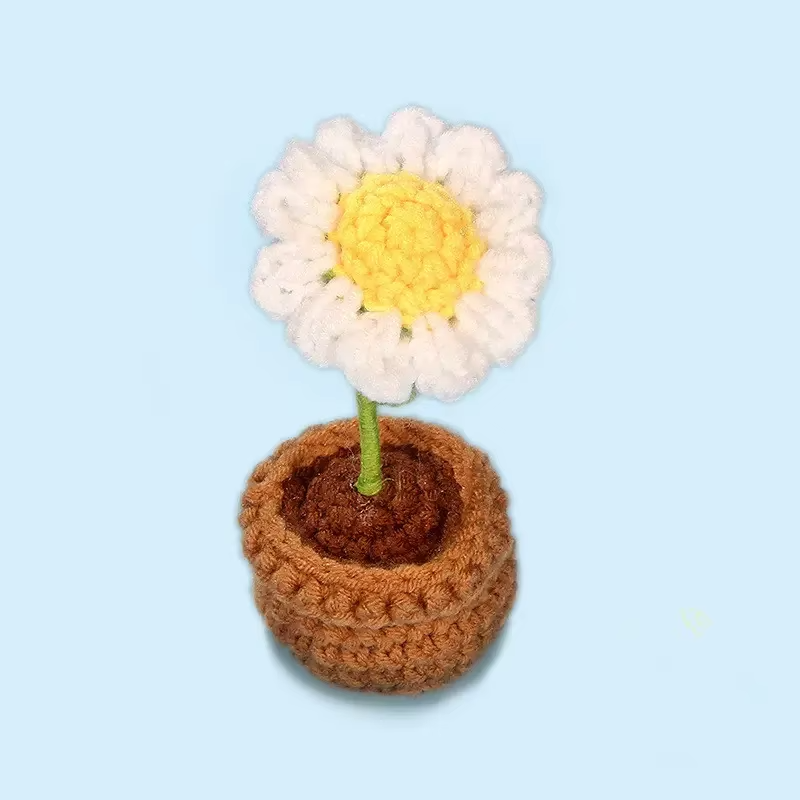 Hot Sale DIY Plant Crochet Flower Hand Knitting Crochet Cotton Doll Handmade Set