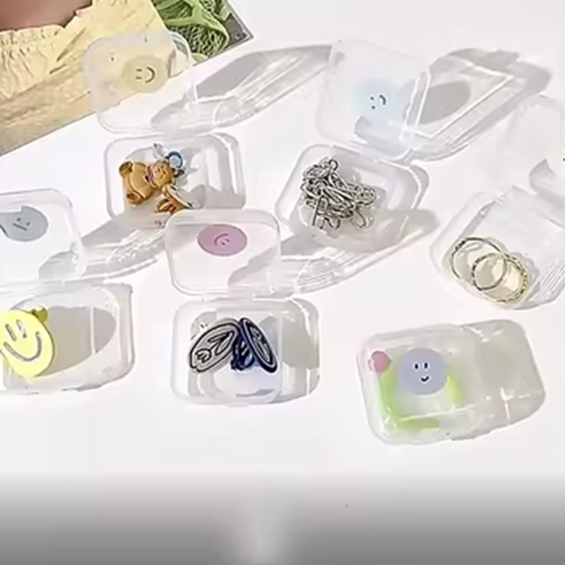 Wholesale Plastic Box Organizer Jewelry Ring Storage Clear Transparent Container