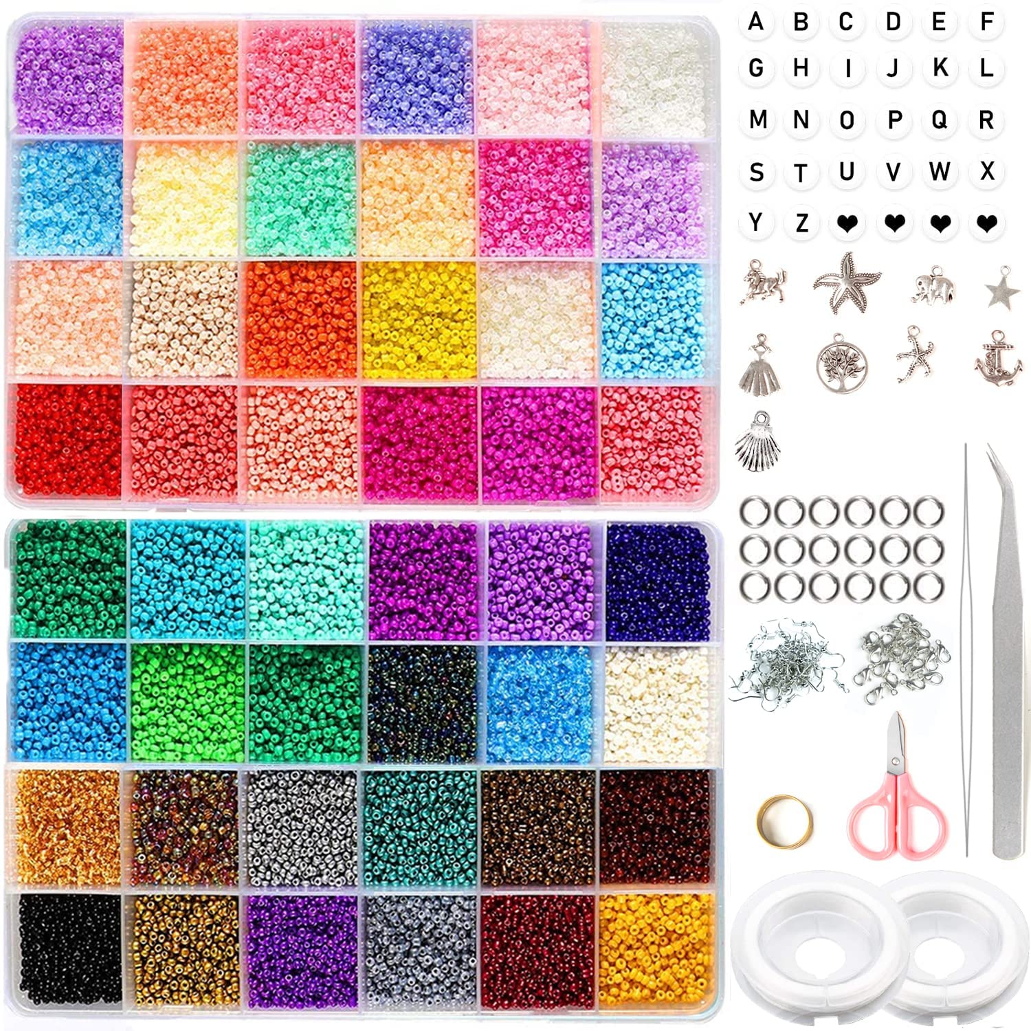 Wholesale Colorful Seed Mini Beads Set DIY Jewelry Make Girls Jewelry Making Kit