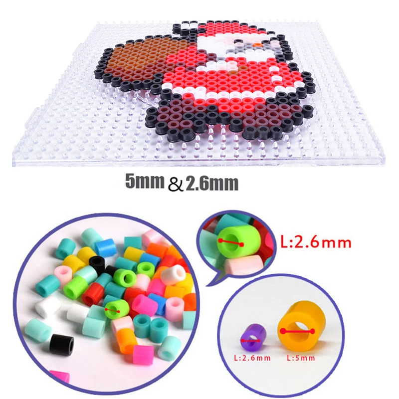 Hot Selling Color Ironing Hama Beads 24 Color Custom DIY Coasters Craft Toy Sets