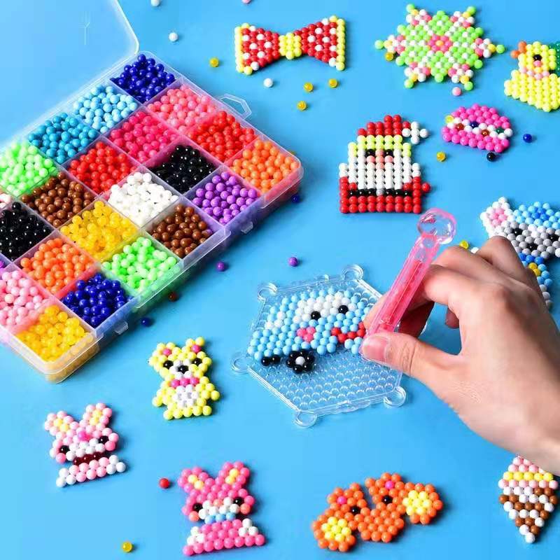 Spraying Water Beads Kit Kids Crafted Toys Hama Beads DIY Water Sticky Beads Set