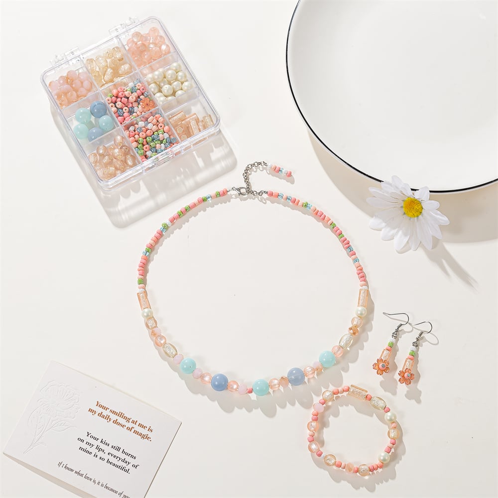 Stylish Earring Making Kits Resin Beads Glass Beads DIY Decoration Bracelet kits